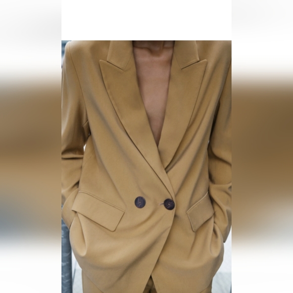 Zara Double breasted blazer and pants set - Picture 3 of 7